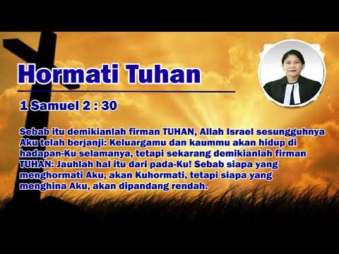 #Kabar Baik : Hormati Tuhan - 1 Samuel 2 : 30 | Pdt. Sumihar Sinaga, M.Th.,D.Min