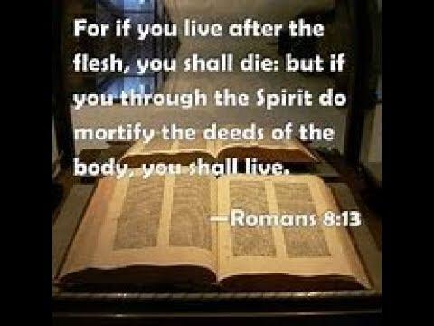 Untwisting Romans 8:13 'do mortify the deeds of the flesh you shall live'