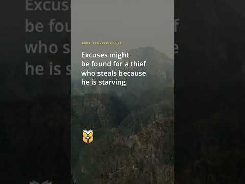 Bible Verses - Proverbs 6:30-35 (new living translation) #biblevision #bible