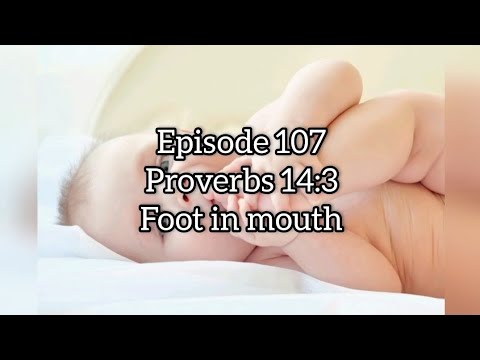 Foot in mouth - Proverbs 14:3 - short Bible study