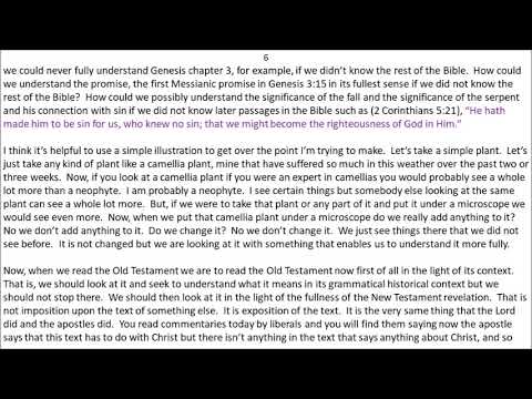 S. Lewis Johnson - "The Peace Offering" (Leviticus 3:1-17)