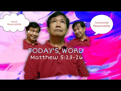 Matthew 5:23-26 Be Reconciled