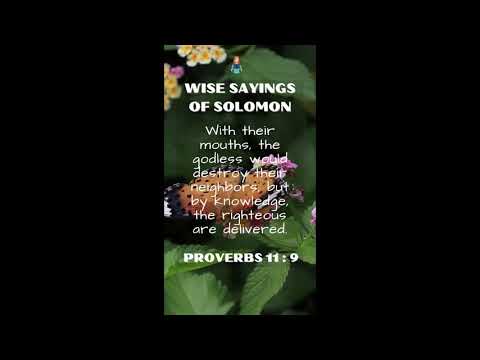 Proverbs 11:9 | Wise Sayings of Solomon