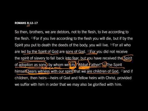 The Witness of the Spirit: Romans 8:16