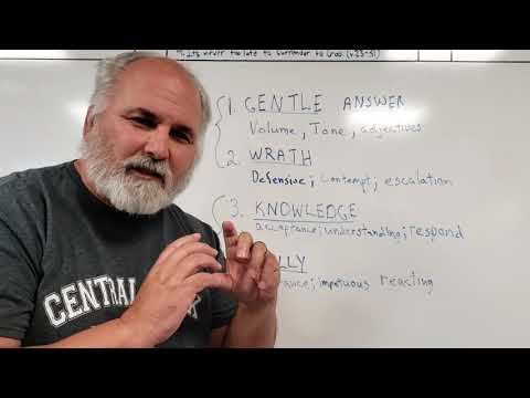 5/18/20 A word from the Word  - Proverbs 15:1-2 (sorry about cutting off my head in the shot)