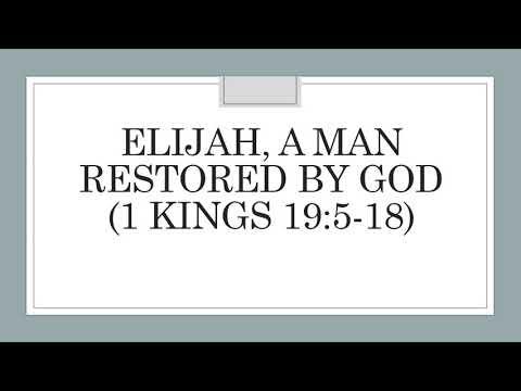 Elijah 1 Kings 19:5-18
