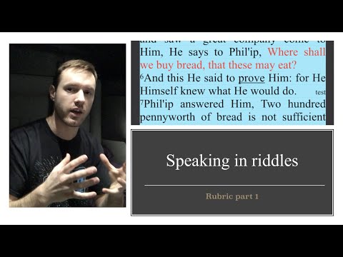 262. Rubric Part 1. Conversation about food. Matthew 14:15-16, Mark 6:35-36, Luke 9:12, John 6:5-7