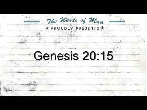 The Holy Bible: Genesis 20:15