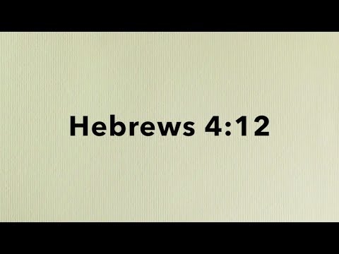 Hebrews 4:12