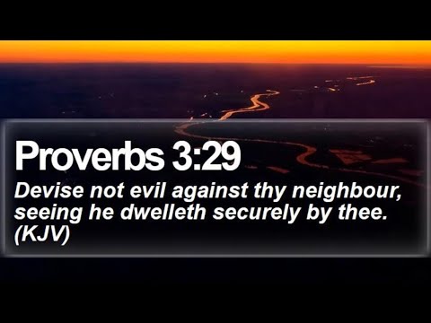 Proverbs 3:29-35 Part 4