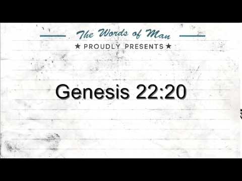 The Holy Bible: Genesis 22:20