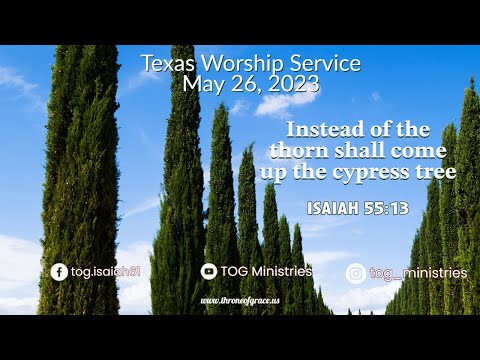 Texas || May 27, 2023 || Instead of the thorn shall come up the cypress tree || Isaiah 55:3