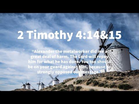 Men Bible Study - 2 Timothy 4:14-15