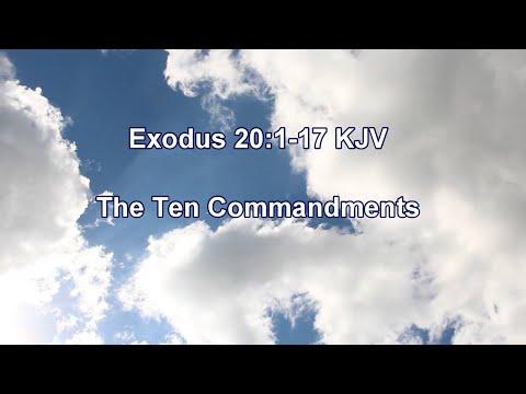 Exodus 20:1-17 KJV - The 10 Commandments - Scripture Songs