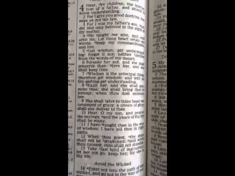 08-20-2015 Daily Devotion Proverbs 4:1-13 "Get Wisdom" via Periscope