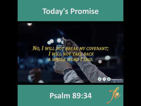 Today's Promise (Psalm 89:34) English