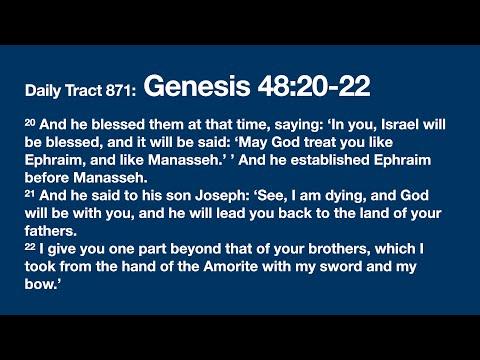 Dad’s Bible Tract 871 - Genesis 48:20-22