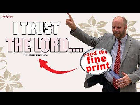 I Trust the Lord .. but I struggle trusting people | Psalm 11:1-7 | Pastor Matthew Nettesheim