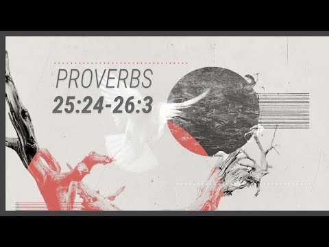 Proverbs part-59 Wednesday 11-3-2021 Proverbs 25:24 - 26:3 Pastor Albert Garcia