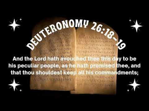 Deuteronomy 26:18-19 KJV Scripture Song