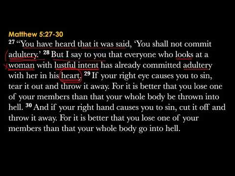 Matthew 5:27-30