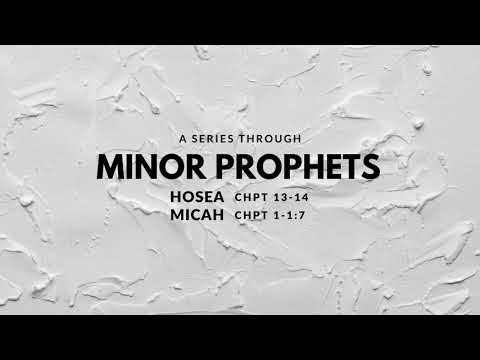 Minor Prophets – Hosea 13:1/ Micah 1:1-9