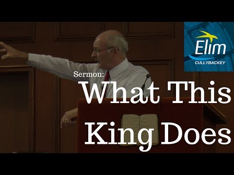What This King Does (Isaiah 32:1-20) - Pastor Denver Michael - Cullybackey Elim Church