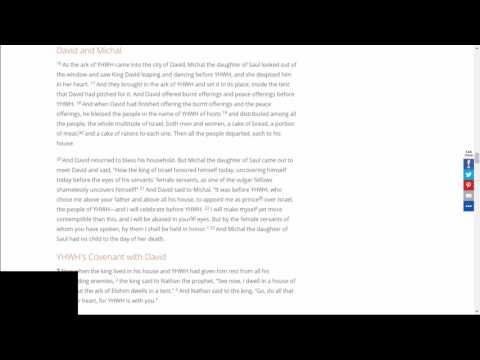 2 Samuel 6:1 - 7:17; Ezekiel 36:16-38