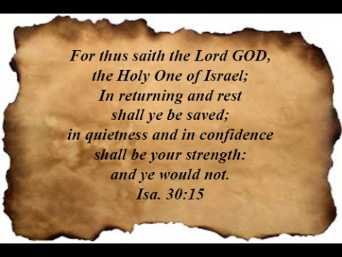Isaiah 30:15