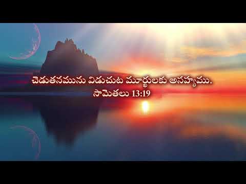 Result of Evil Things || చెడుతనమునకు కలిగే ఫలితం || Proverbs 13:19