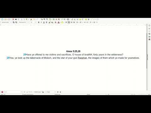 03 08 Scripture Amos 5:25,26  The so called "Star of David" is the star of the deity remphran.