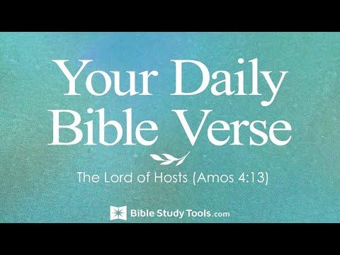 The Lord of Hosts (Amos 4:13)