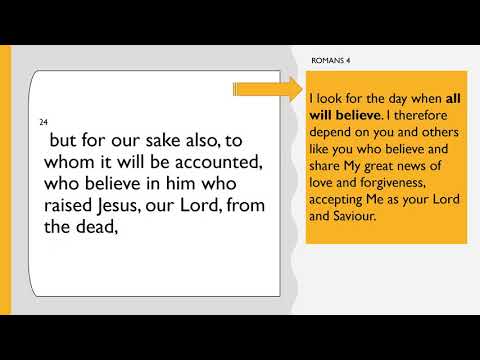 Abraham's Righteousness, Romans 4: 22-25