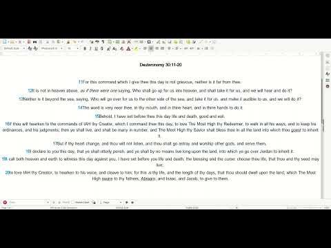 02 15 Scripture Deuteronomy 30:11 20