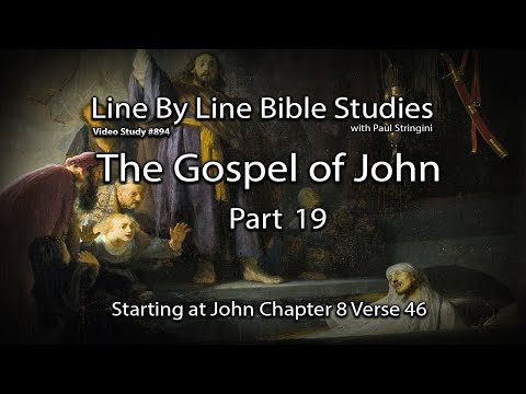 The Gospel Of John - Bible Study 19 - Starting at John 8:46