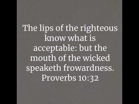 Proverbs 10:32