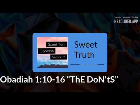 “ThE DoN'tS” Obadiah 1:10-16