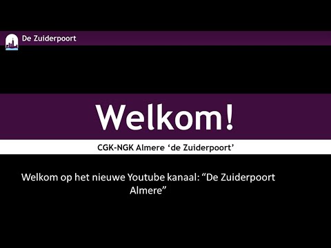De Zuiderpoort 20 september 2020, 09:30, Genesis 3 : 10 – 14 & Joh 20:19-23