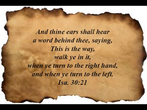 Isaiah 30:21
