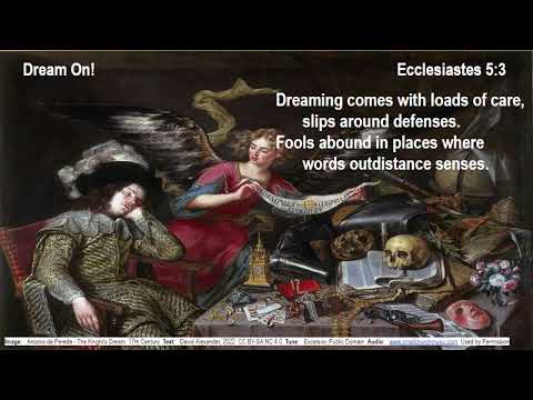 Ecclesiastes 5:3  Dream On!