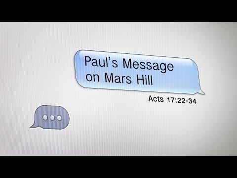 Paul&#39;s Message on Mars Hill (Acts 17:22-34)