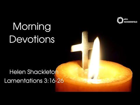 Morning Devotional - Lamentations 3:16-26