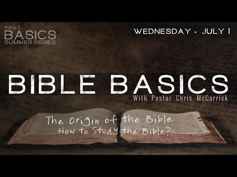 Back to Basics  - Bible Study - 2 Timothy 3:16-17