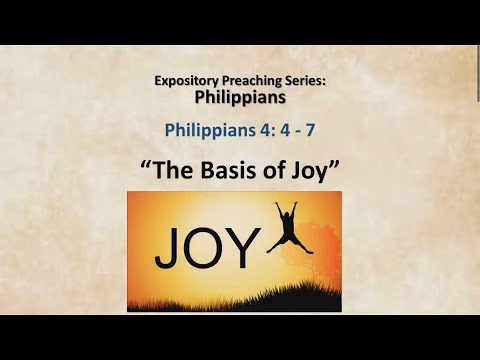 13 Feb 2022, Philippians 4: 4-7, The Basis of Joy" by Rev. Yong Teck Meng