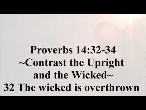 July 3 – Proverbs 14:32-34