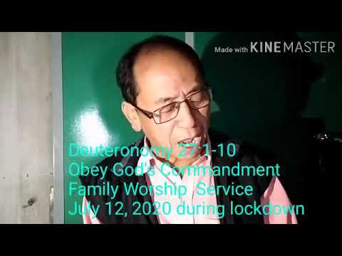 Deuteronomy 27:1-27 "Obey God's Commandment"