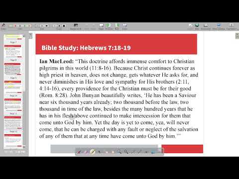 Bible Study Livestream - Hebrews 7:18-19