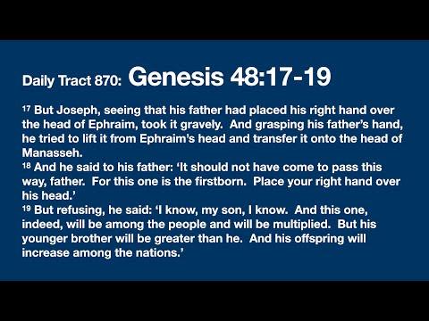 Dad’s Bible Tract 870 - Genesis 48:17-19