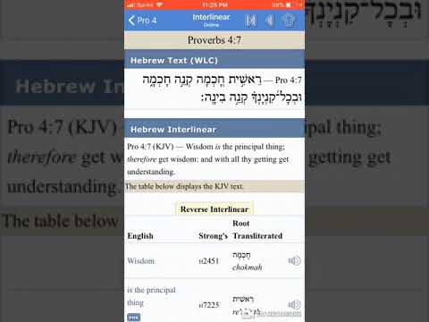 Proverbs 4:7 In the Hebrew: Wisdom Is Principle!