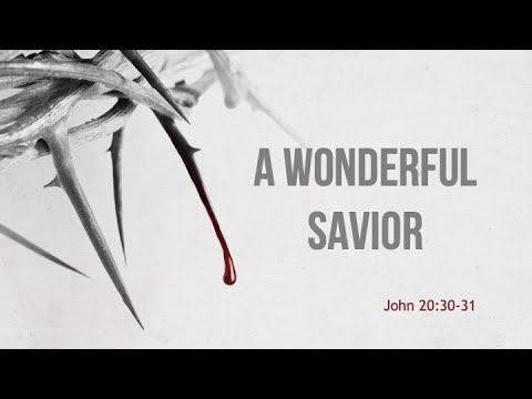 12-19-21 | John Baker | "A Wonderful Savior" (John 20:30-31)